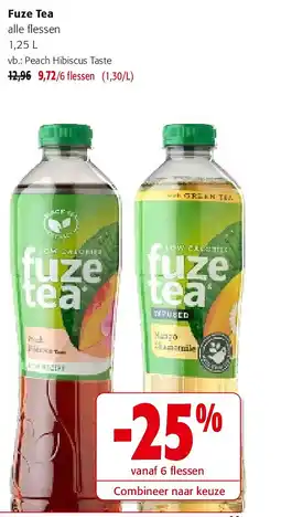 Colruyt Fuze Tea Peach Hibiscus Taste aanbieding