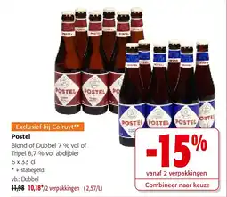 Colruyt Postel Dubbel aanbieding