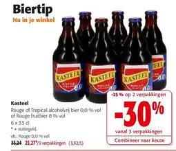 Colruyt Kasteel Rouge 0,0 % vol aanbieding