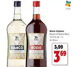 Colruyt Marie Galante Bianco of Rosso likeur 14,4 % vol 1 L aanbieding