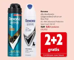 Colruyt Rexona alle deodorants aanbieding