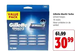Colruyt Gillette Mach3 Turbo aanbieding