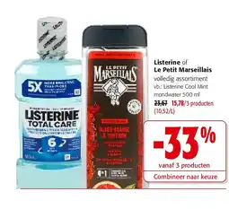 Colruyt Listerine of Le Petit Marseillais aanbieding