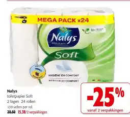 Colruyt Nalys toiletpapier Soft aanbieding