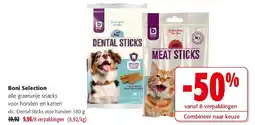 Colruyt Boni Selection alle graanvrije snacks voor honden en katten aanbieding