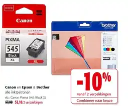 Colruyt Canon en Epson & Brother aanbieding