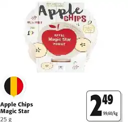 Colruyt Apple Chips Magic Star 25 g aanbieding