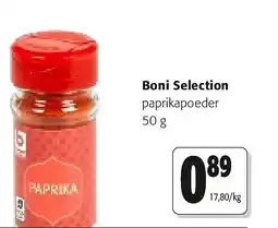 Colruyt Boni Selection paprikapoeder 50 g aanbieding