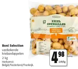 Colruyt Boni Selection vastkokende krielaardappelen 2 kg aanbieding