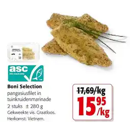 Colruyt Boni Selection pangasiusfilet in tuinkruidenmarinade aanbieding