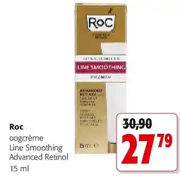Colruyt Roc oogcrème Line Smoothing Advanced Retinol 15 ml aanbieding