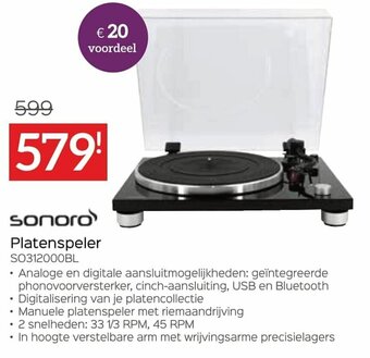 Sonoro Platenspeler