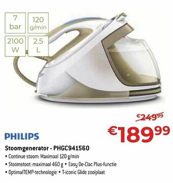 Exellent Philips Stoomgenerator - PHGC941560 aanbieding