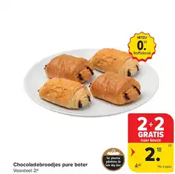 Carrefour Chocoladebroodjes pure boter aanbieding
