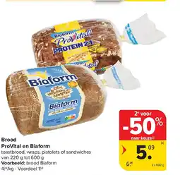 Carrefour Brood ProVital en Biaform aanbieding