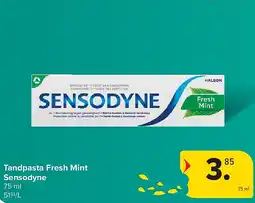 Carrefour Tandpasta Fresh Mint Sensodyne aanbieding