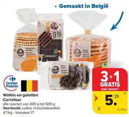 Carrefour Wafels en galetten Carrefour aanbieding