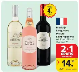 Carrefour Frankrijk Languedoc Prieuré Saint Hippolyte aanbieding