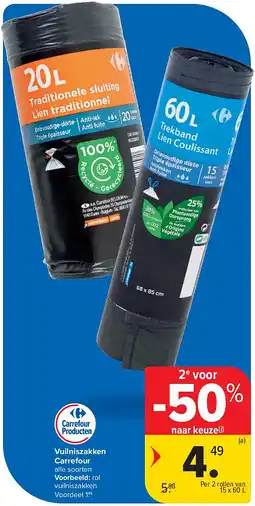 Carrefour Vuilniszakken Carrefour aanbieding