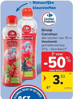 Carrefour Siroop Carrefour aanbieding