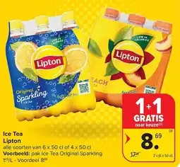 Carrefour Ice Tea Lipton aanbieding