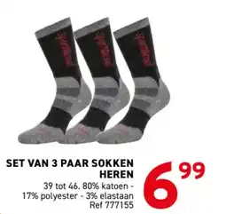 Trafic Set van 3 paar sokken heren aanbieding