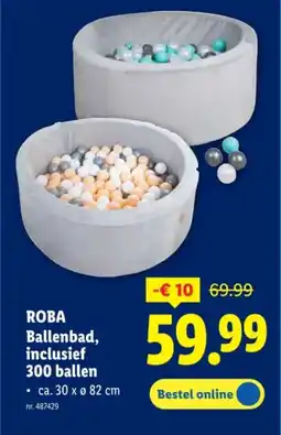 Lidl Roba ballenbad, inclusief 300 ballen aanbieding