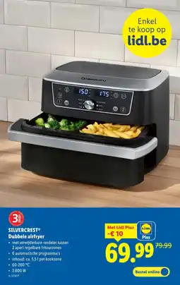 Lidl Silvercrest dubbele airfryer aanbieding