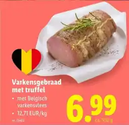 Lidl Varkensgebraad met truffel aanbieding