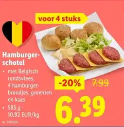 Lidl Hamburger schotel aanbieding