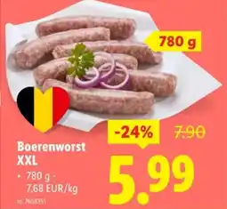 Lidl Boerenworst XXL aanbieding