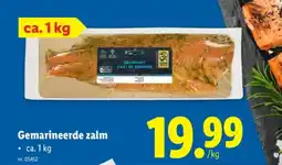 Lidl Gemarineerde zalm aanbieding