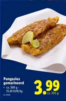 Lidl Pangasius gemarineerd aanbieding