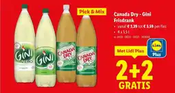 Lidl Canada dry gini frisdrank aanbieding
