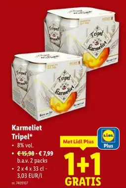 Lidl Karmelie Tripel aanbieding