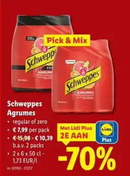 Lidl Schweppes Agrumes aanbieding