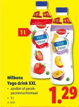 Lidl Milbona Yogo drink XXL aanbieding