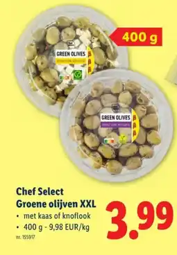 Lidl Chef Select Groene olijven XXL aanbieding