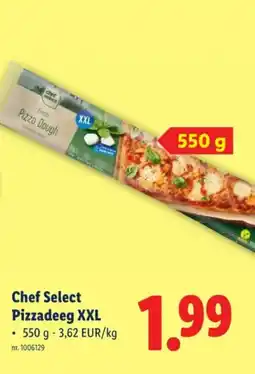 Lidl Chef Select Pizzadeeg XXL aanbieding