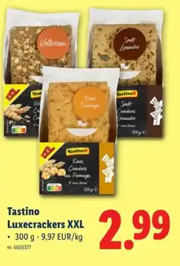 Lidl Tastino Luxecrackers XXL aanbieding