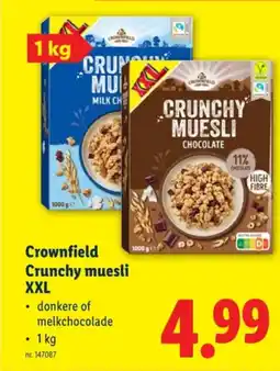 Lidl Crownfield Crunchy muesli XXL aanbieding