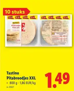 Lidl Tastino Pitabroodjes XXL aanbieding