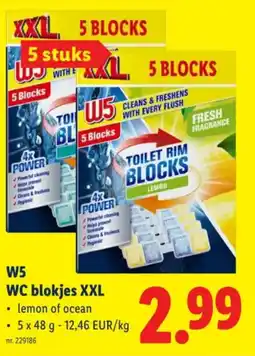 Lidl W5 WC blokjes XXL aanbieding