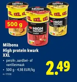 Lidl Milbon High protein kwark XXL a aanbieding