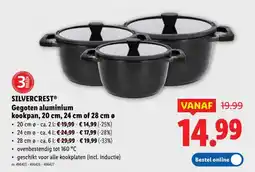 Lidl Silvercrest gegoten aluminium kookpan aanbieding