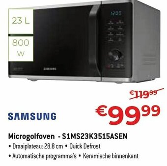 Exellent Samsung Microgolfoven - S1MS23K3515ASEN aanbieding