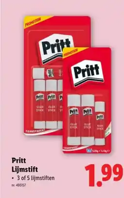 Lidl Pritt Lijmstift aanbieding