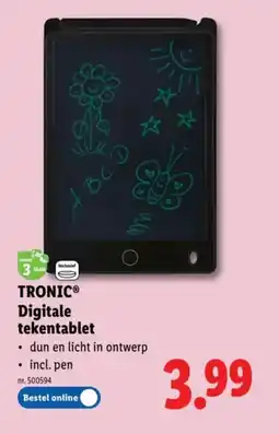 Lidl Tronic digitale tekentablet aanbieding