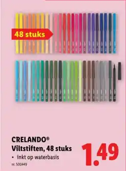 Lidl CRELANDO Viltstiften aanbieding