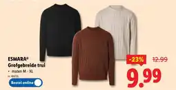 Lidl Esmara grofgebreide trui aanbieding